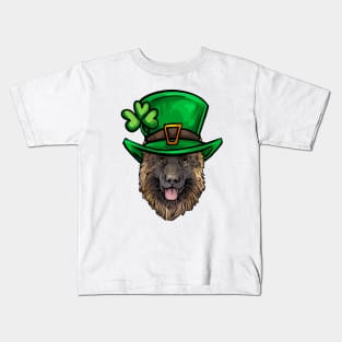 St Patricks Day German Shepherd Kids T-Shirt